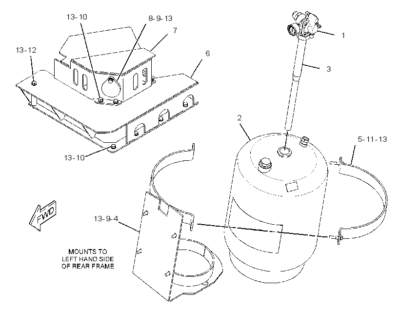 CYLINDER & MTG GP-RETARDANT 2428120 CAT