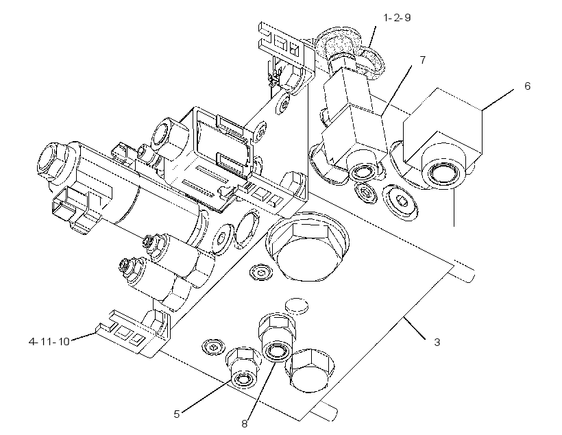 VALVE & MTG GP-STEERING 3436834 CAT