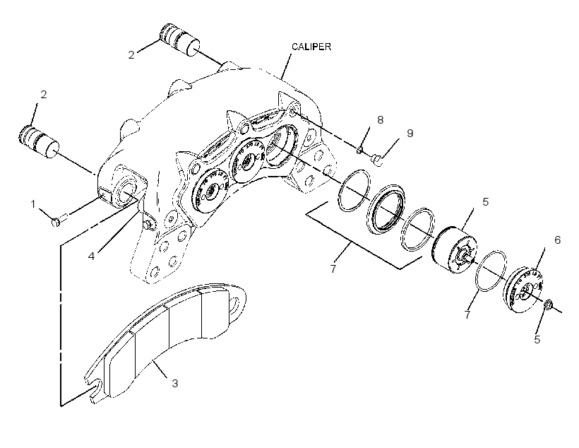 BRAKE GP-HYD CALIPER SERVICE 3205182 CAT