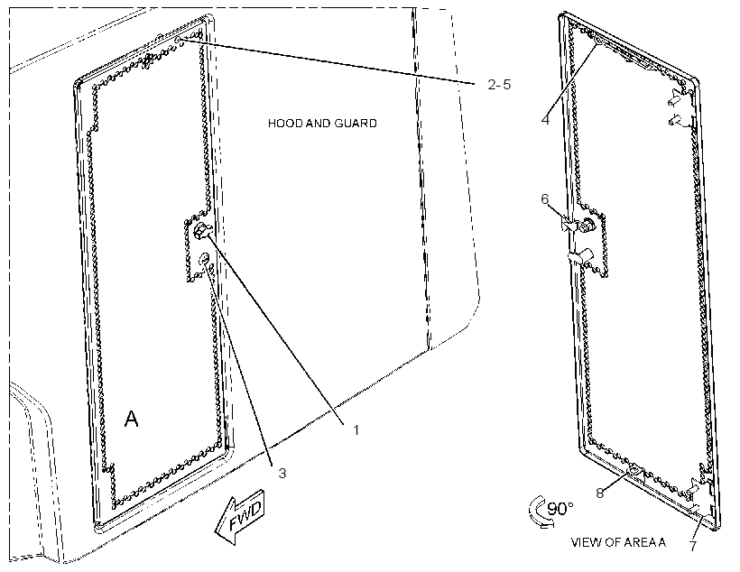 DOOR GP-HOOD 1399560 CAT