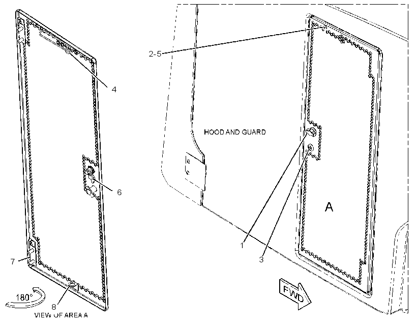DOOR GP-HOOD 1399561 CAT
