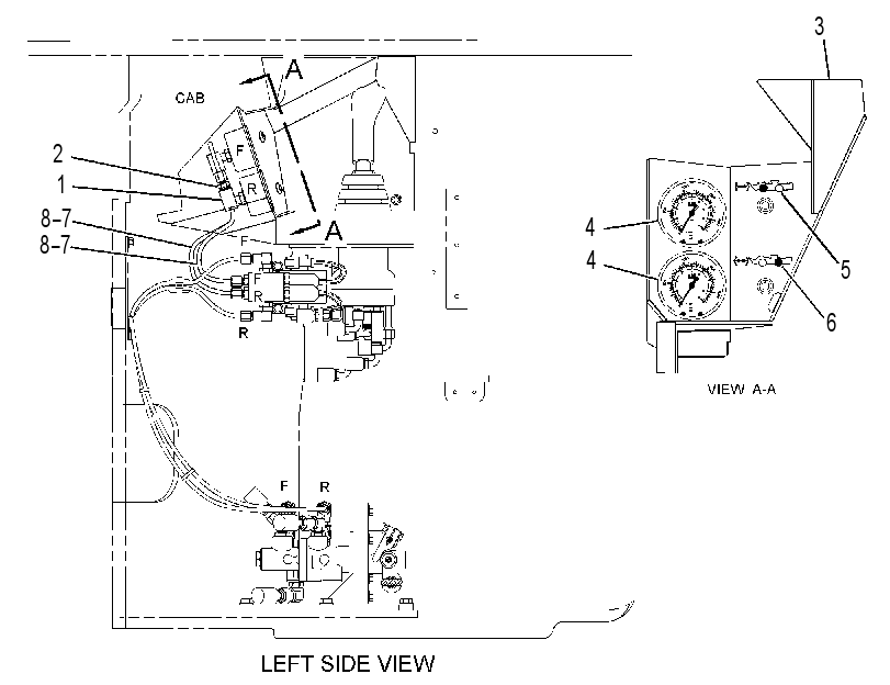 GAUGE & LINES GP-BRAKE PRESS 2432597 CAT