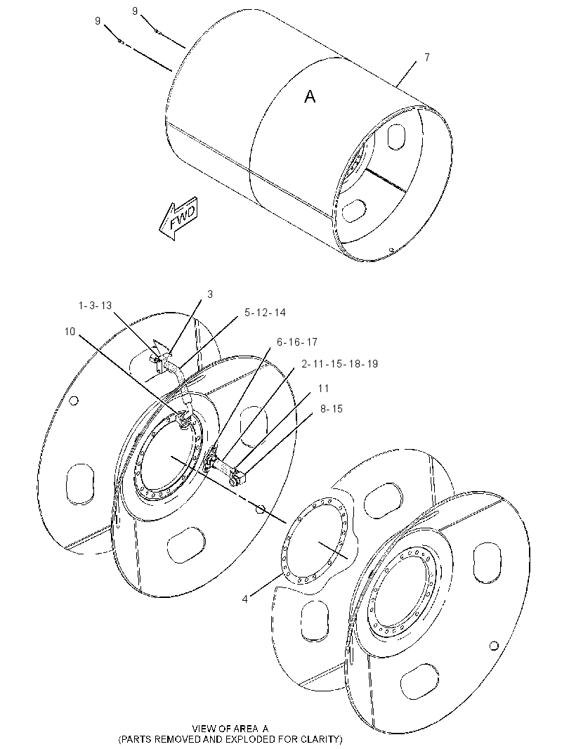 DRUM GP-COMPACTOR 3440497 CAT