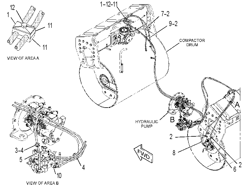 LINES GP-BRAKE & SHIFT 3440625 CAT