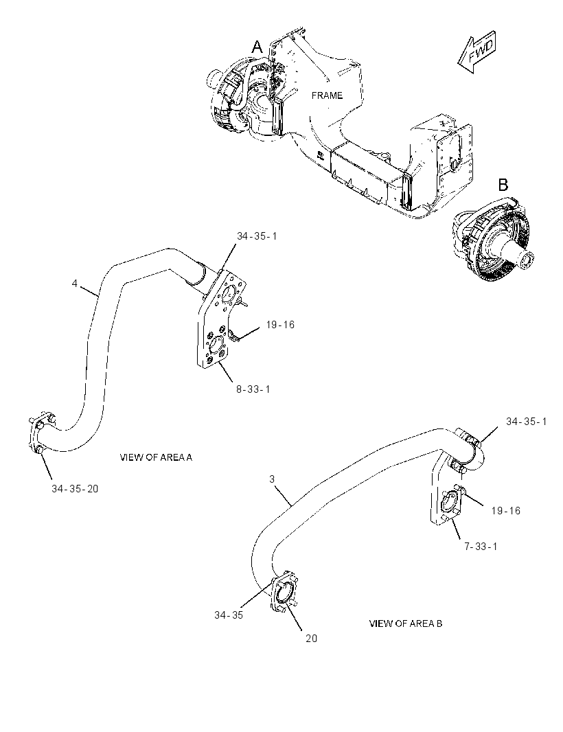 LINES GP-BRAKE COOLING 3794934 CAT
