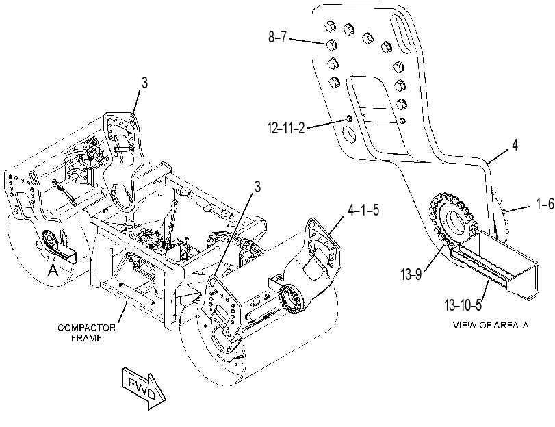 SUPPORT GP-DRUM 3561844 CAT