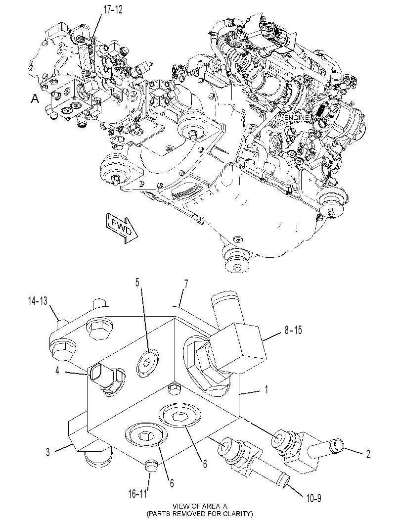 VALVE & MTG GP-MANIFOLD 3649112 CAT