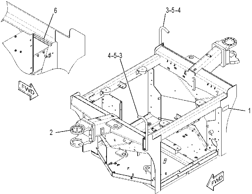 FRAME GP-MAIN 3645998 CAT