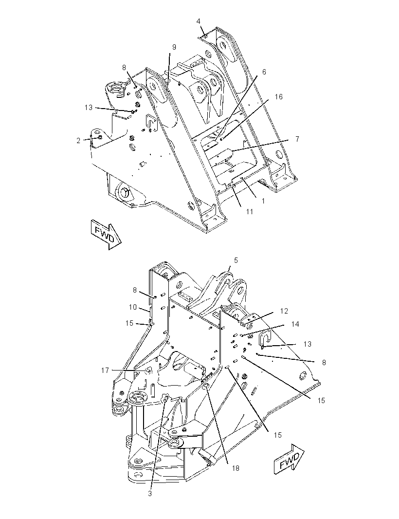 FRAME AS-LOADER 3744982 CAT