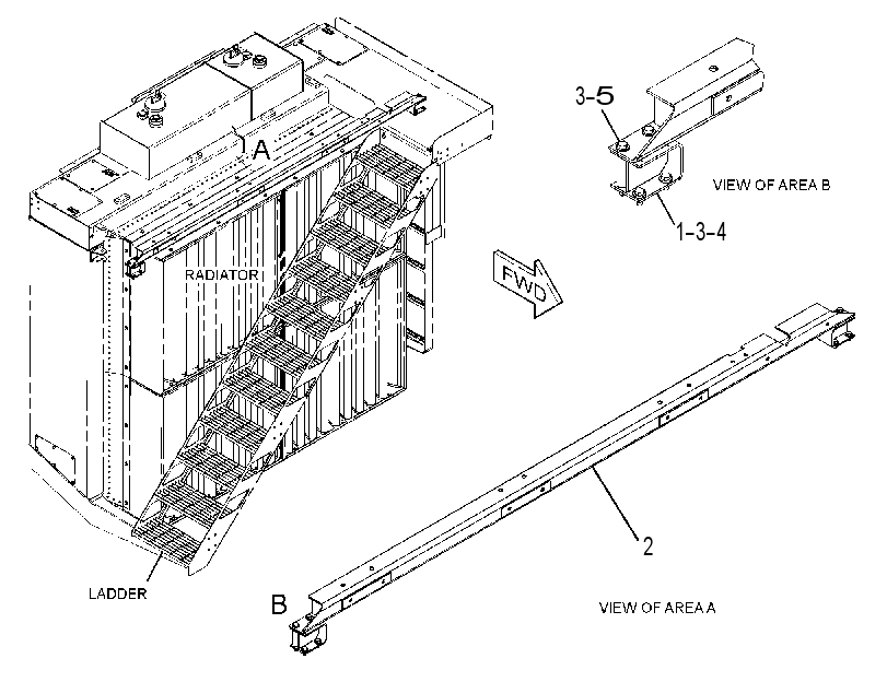 GUARD & SUPPORT GP-RADIATOR 3377946 CAT