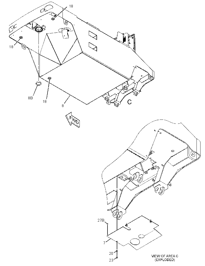 FRAME GP-MAIN 3695717 CAT