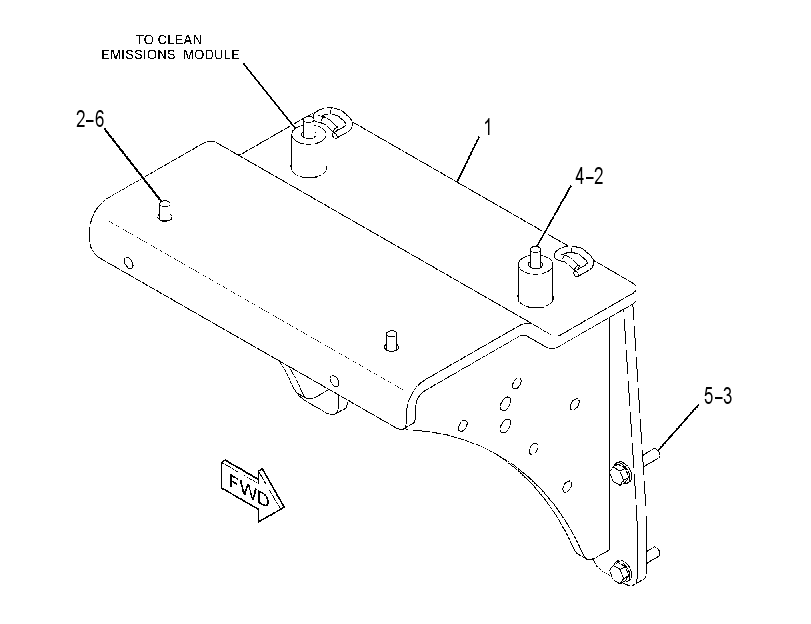 MOUNTING GP-DPF 3614807 CAT