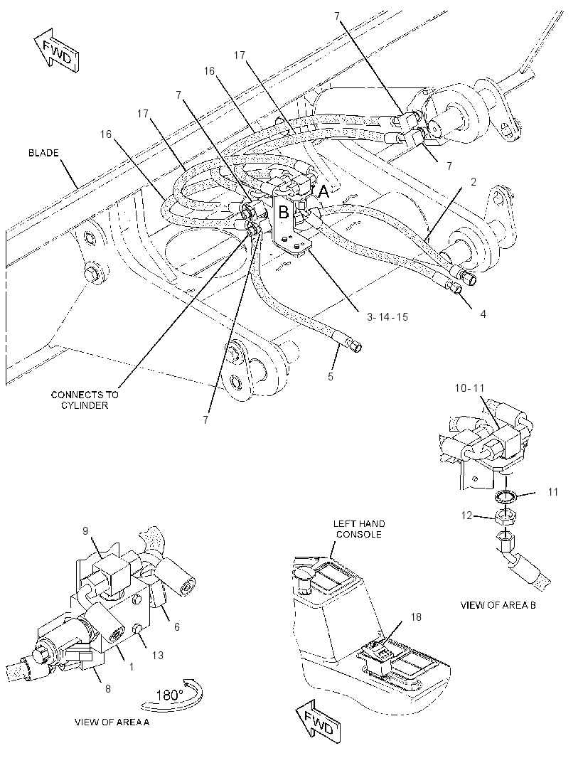 LINES GP-BLADE CYL & VALVE 3400320 CAT