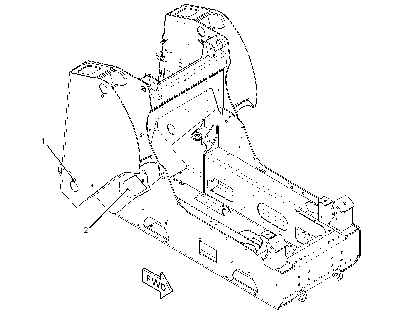 FRAME AS-UPPER 3489673 CAT
