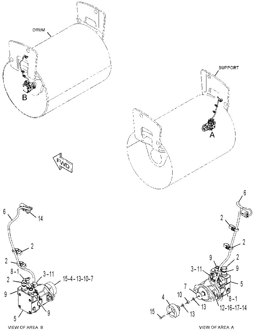 MOTOR & MTG GP-VIBRATORY 3440513 CAT