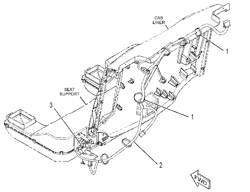 Проводка отопителя 3616385 CAT