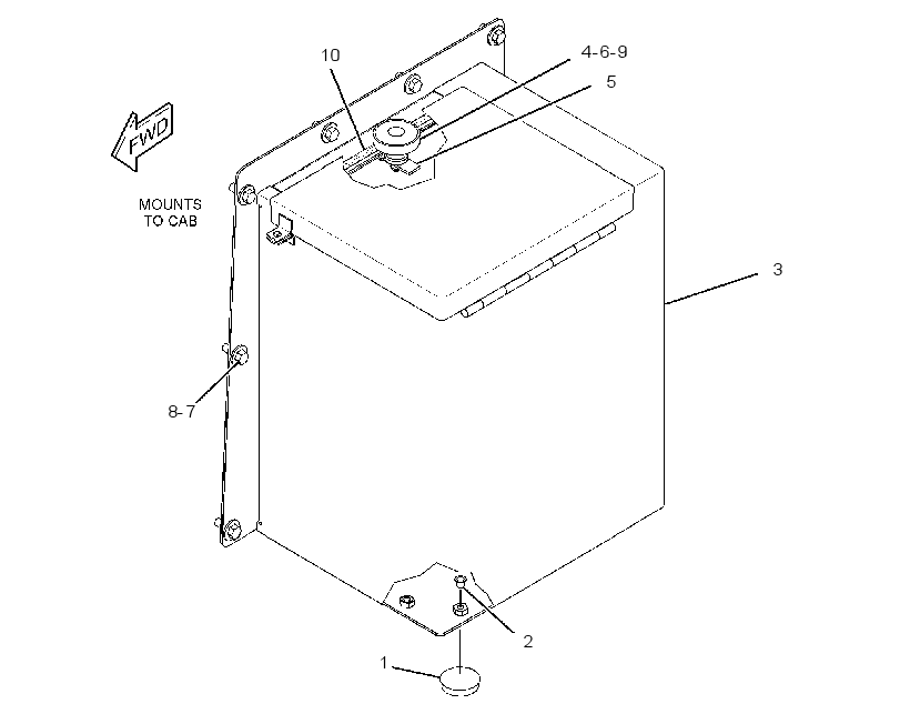 ENCLOSURE GP-FENDER 3855538 CAT