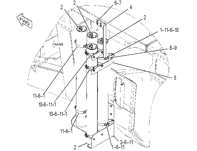 ACCUMULATOR & MTG GP-STEERING 3767212 CAT