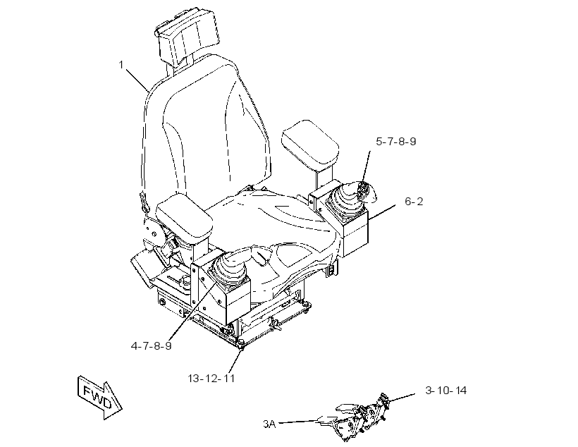 SEAT AR-SUSPENSION 3805322 CAT