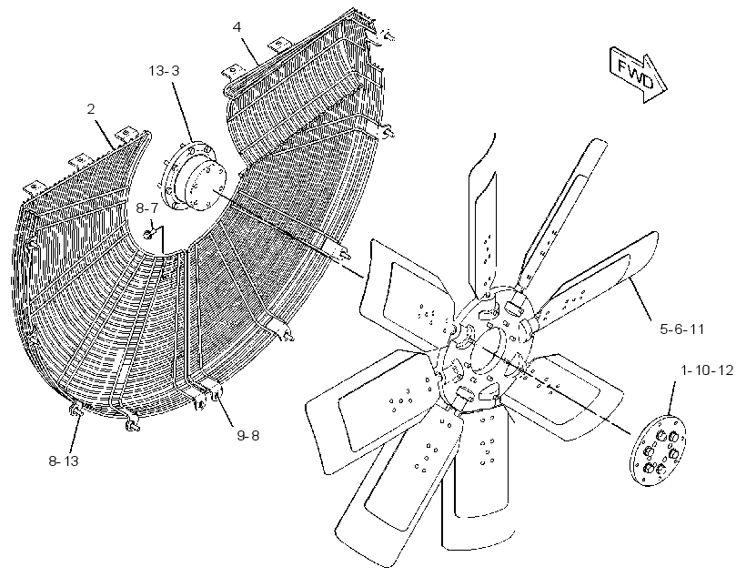 FAN GP-REVERSIBLE 3844166 CAT