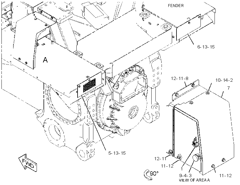 ENCLOSURE GP-FENDER 3855549 CAT
