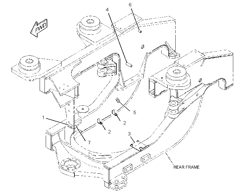 HARDWARE GP-REAR FRAME 3822521 CAT