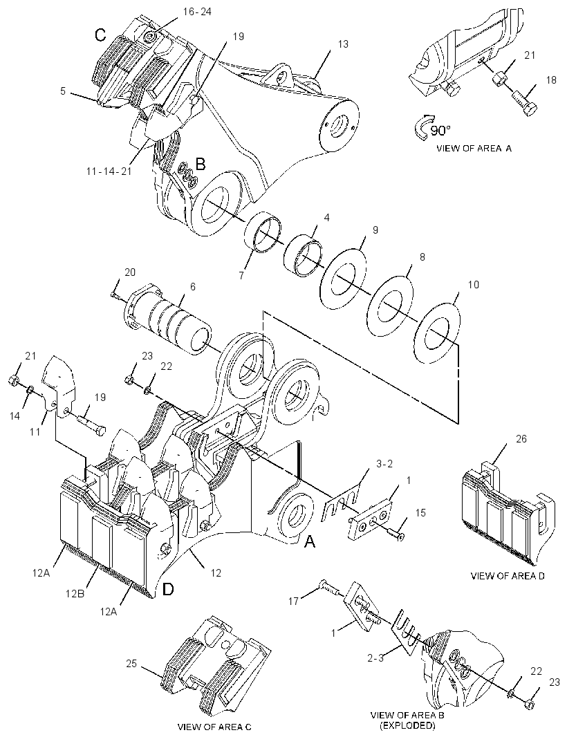 JAW GP-PULVERIZER 3236097 CAT