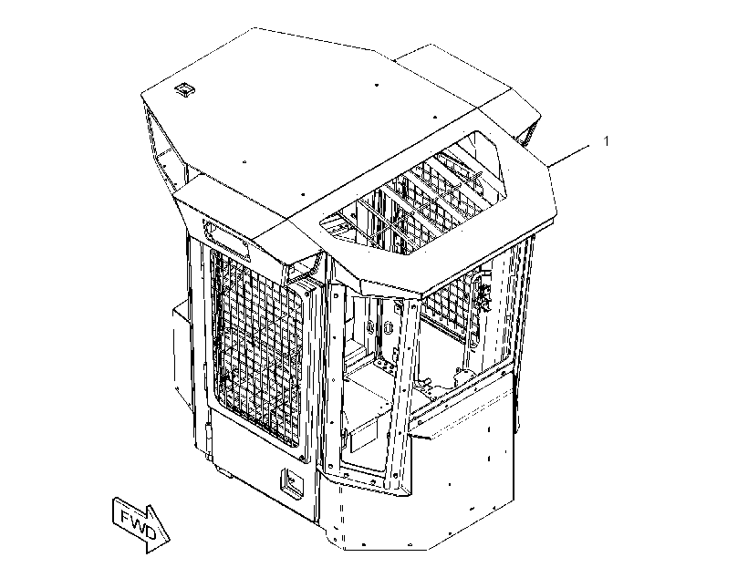 Кабина 3511968 CAT