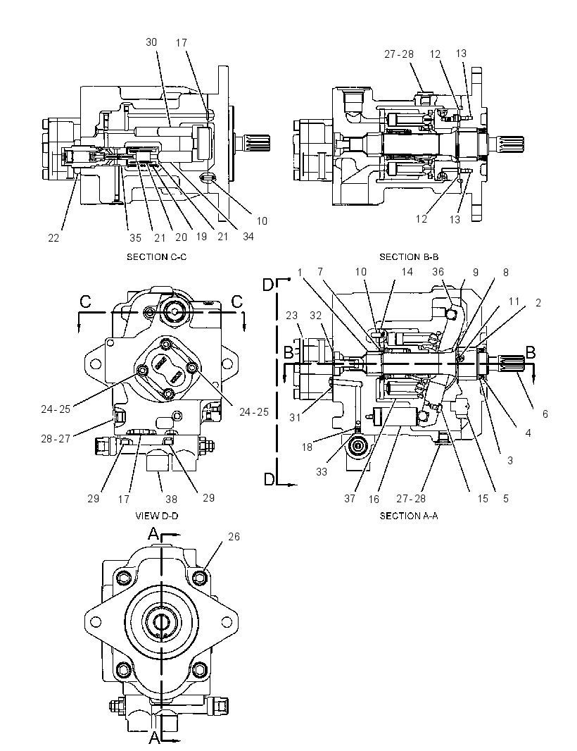 PUMP GP-PISTON & GEAR 3742025 CAT
