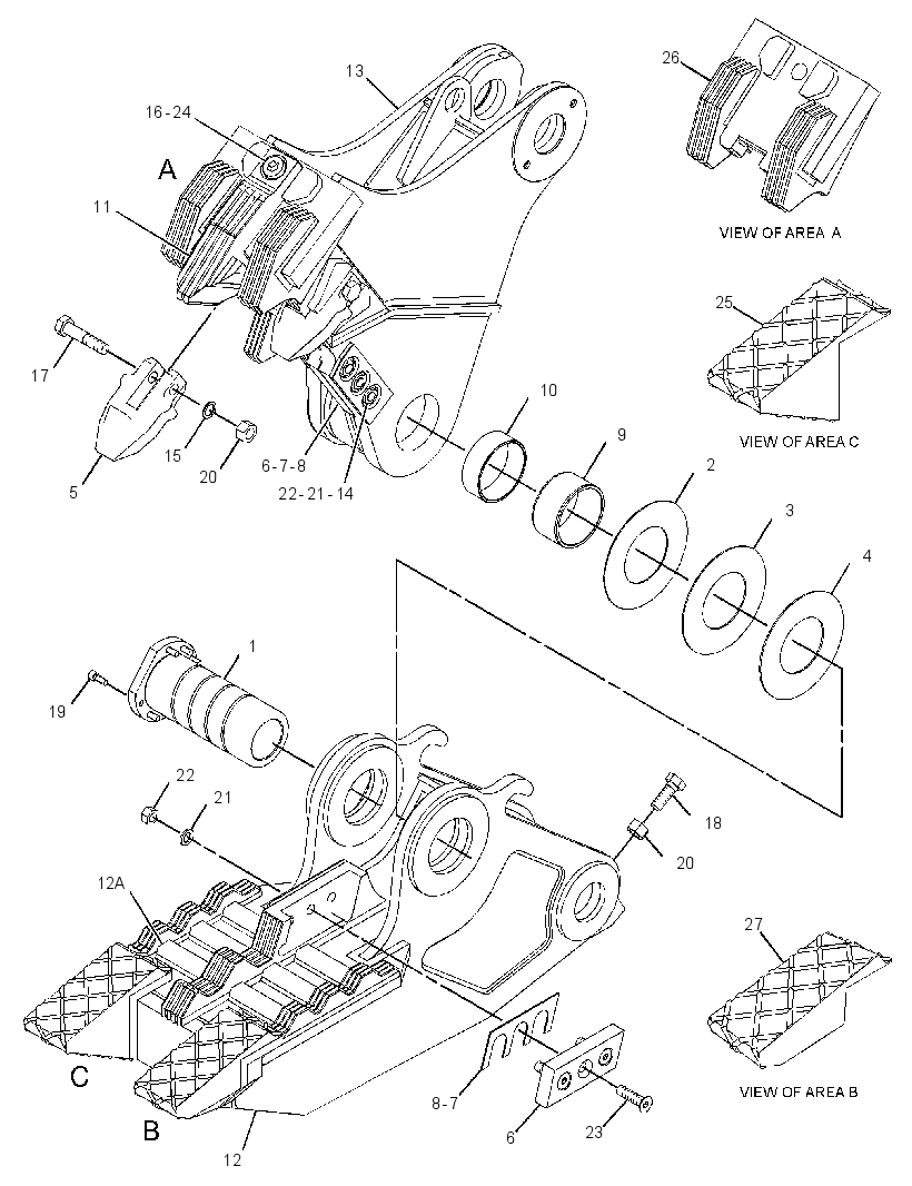 JAW GP-PULVERIZER 3236088 CAT