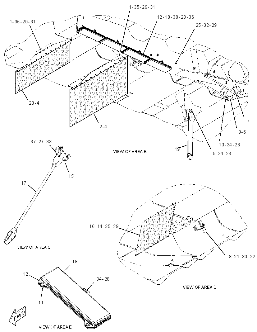 MOUNTING GP-TRUCK BODY 3778800 CAT