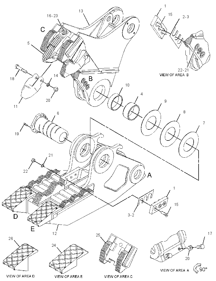JAW GP-PULVERIZER 3236101 CAT