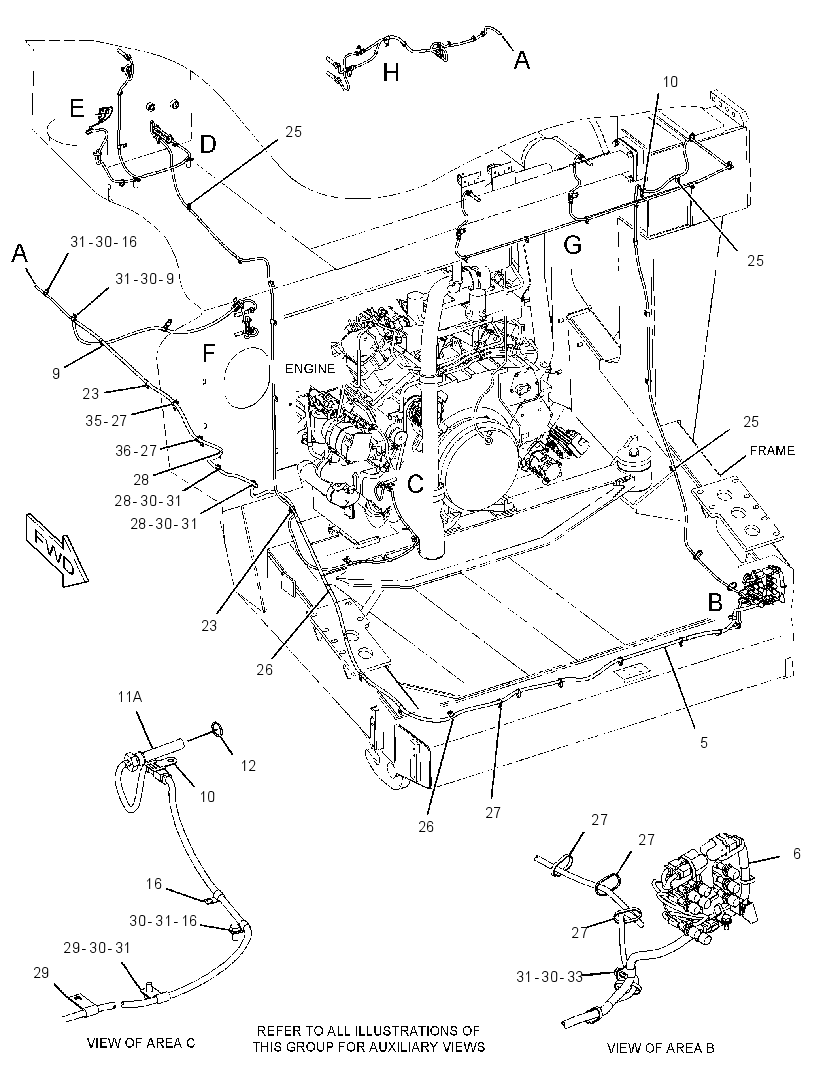 WIRING GP-SERVICE CENTER 2441082 CAT