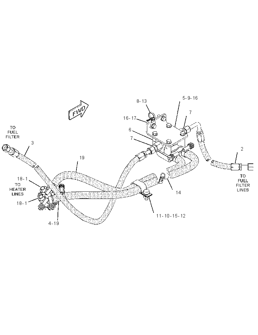 HEATER GP-FUEL 3844190 CAT