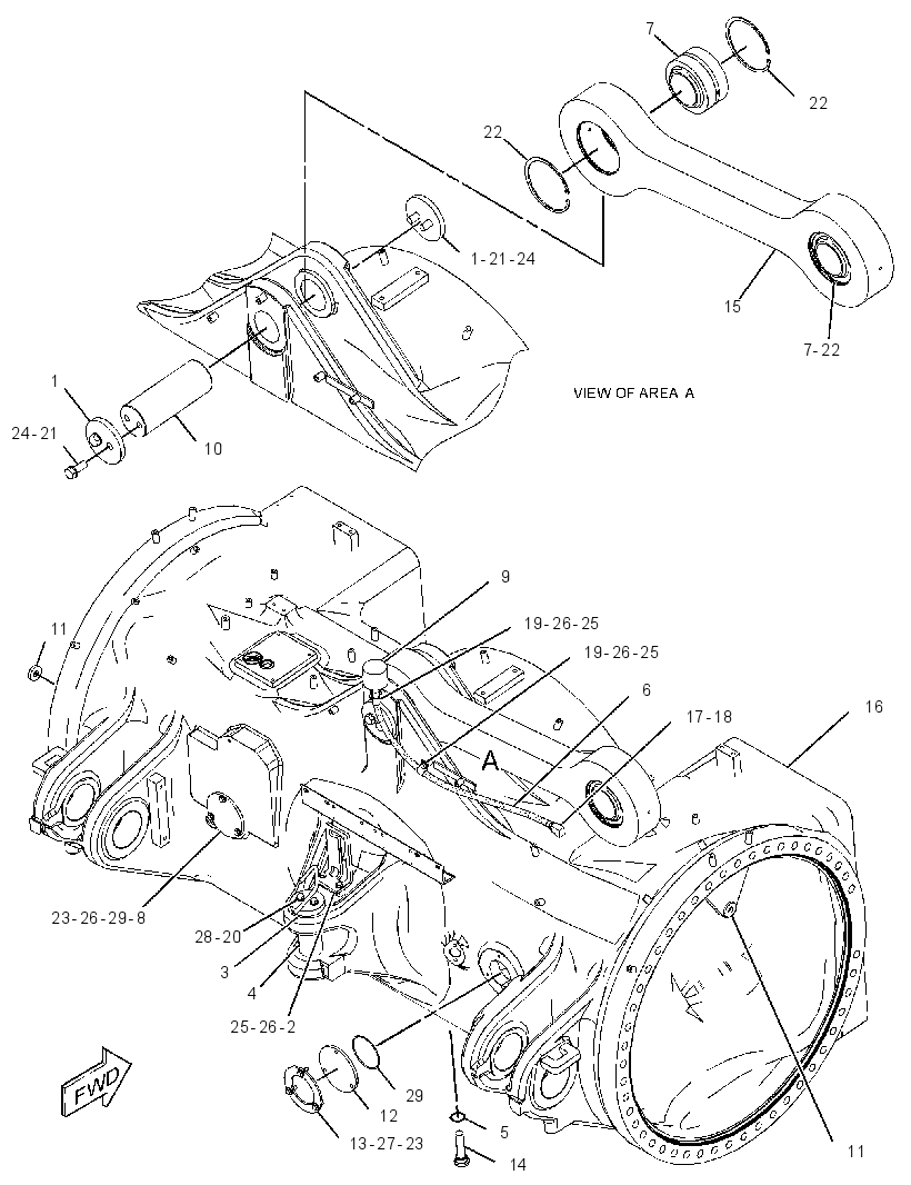 HOUSING GP-REAR AXLE 3841033 CAT