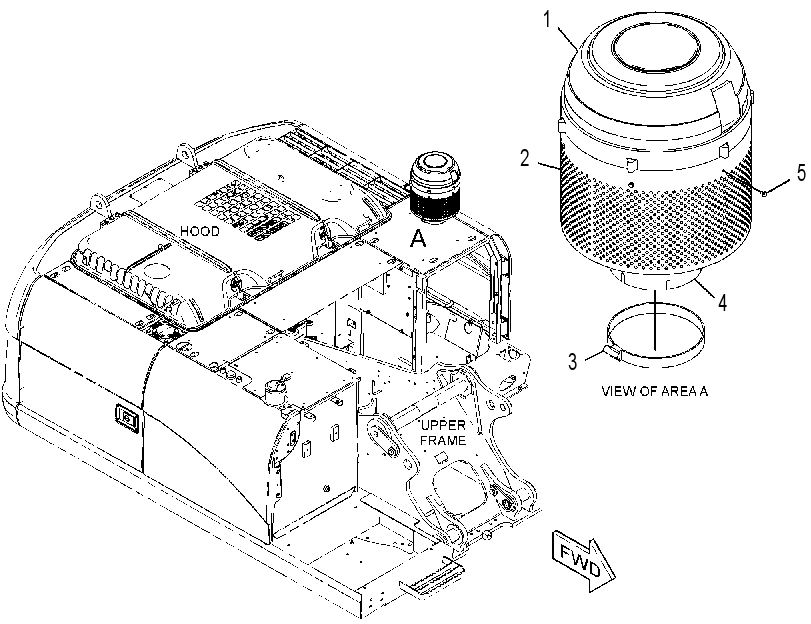 PRECLEANER AS 3061416 CAT