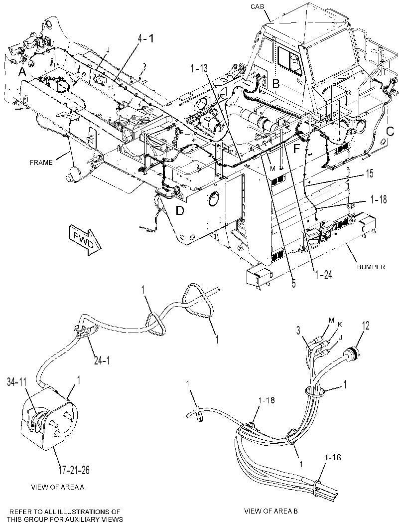 WIRING GP-OBJECT DETECTION 3369933 CAT