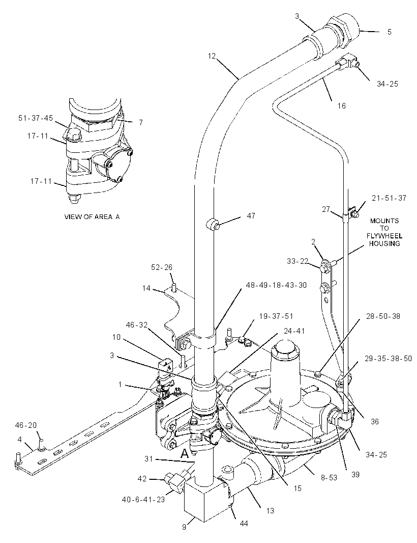 Регулятор давления газа 3511942 CAT