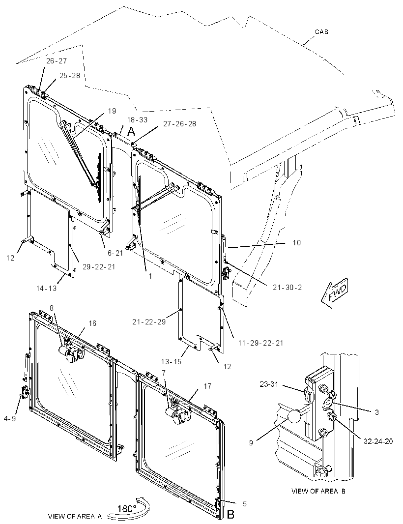 WIPER & WINDOW GP-CAB 3705635 CAT