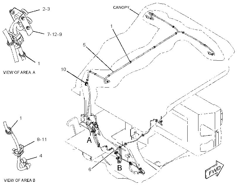 WIRING GP-WINDOW WIPER 3633957 CAT