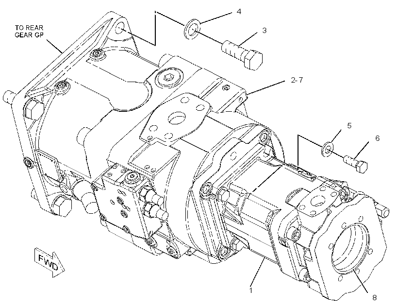 PUMP & MTG GP-STEERING & FAN 2297343 CAT