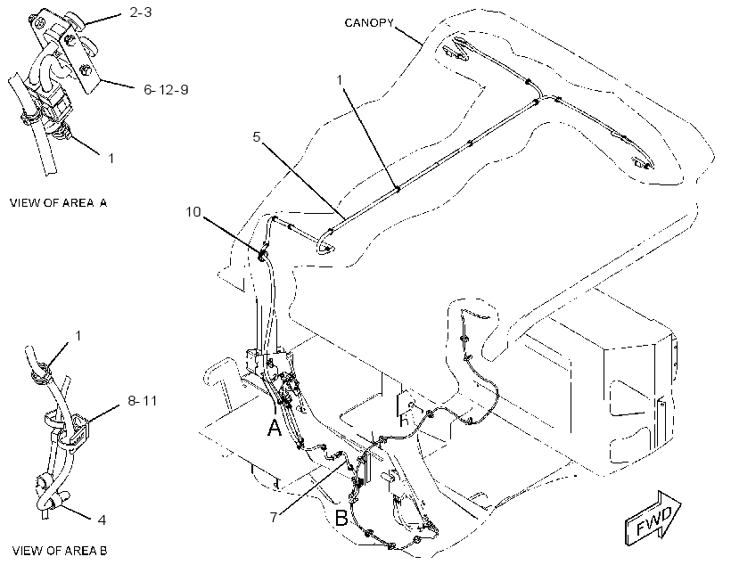 WIRING GP-WINDOW WIPER 3720710 CAT