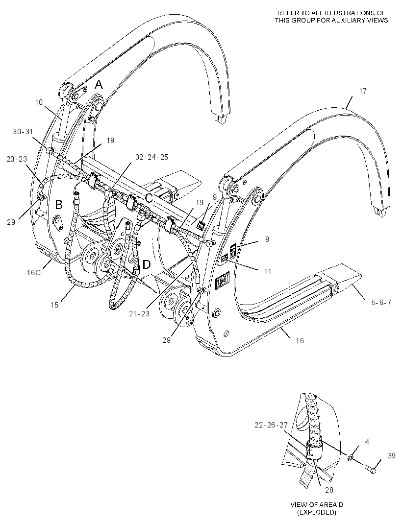 FORK GP-LOG 3795408 CAT