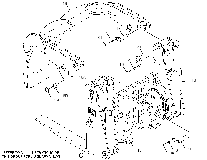 FORK GP-LOG & LUMBER 3613085 CAT