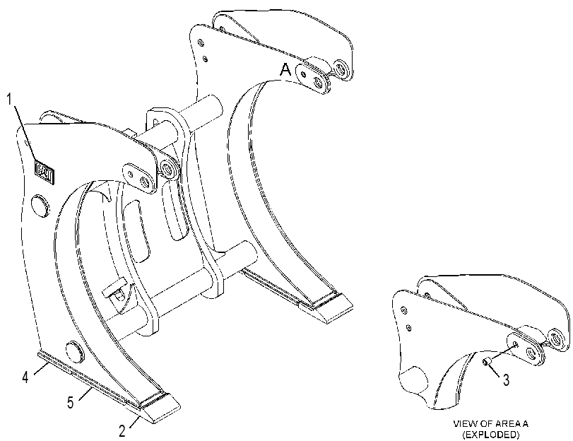 FRAME GP-FORK 3537022 CAT