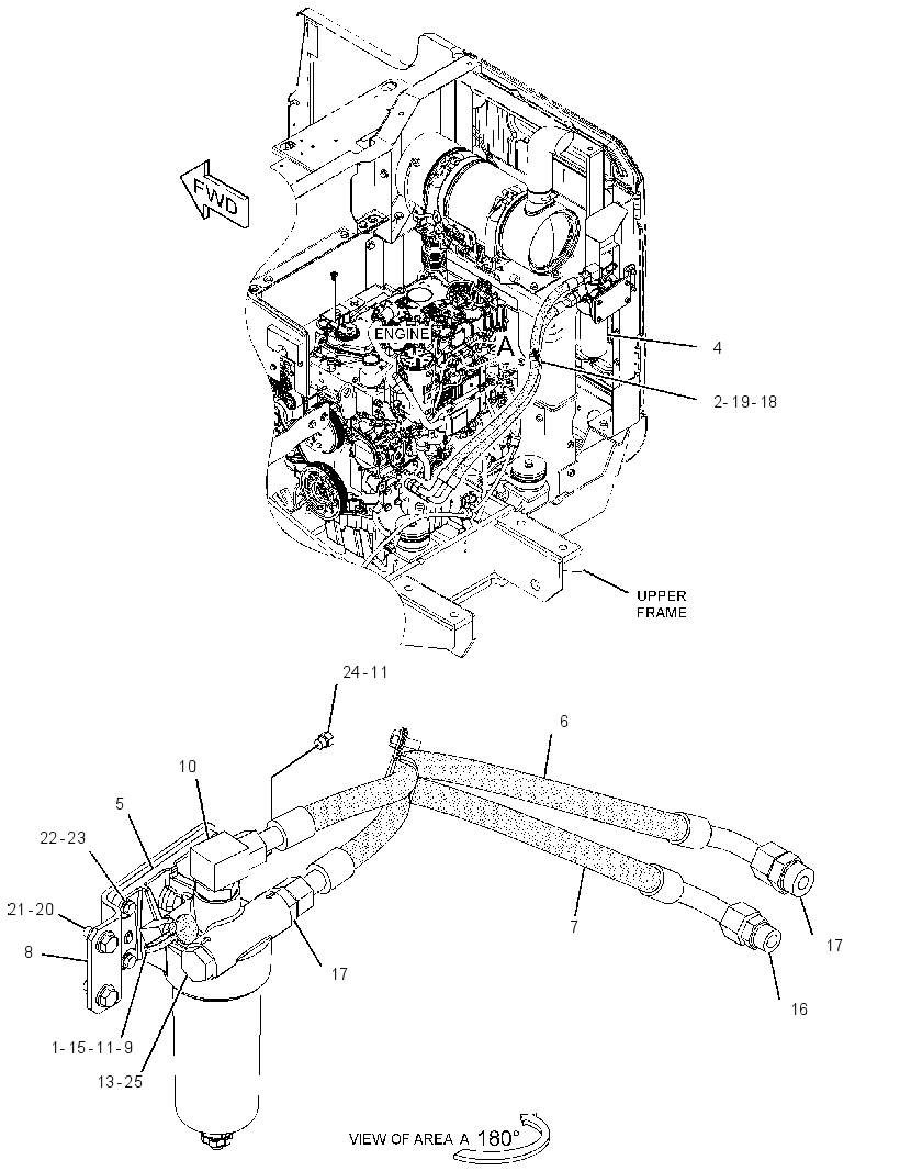 FILTER & MTG GP-ENGINE OIL 3513898 CAT