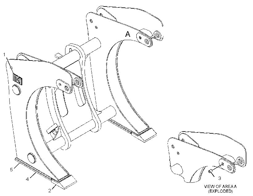 FRAME GP-FORK 3770723 CAT