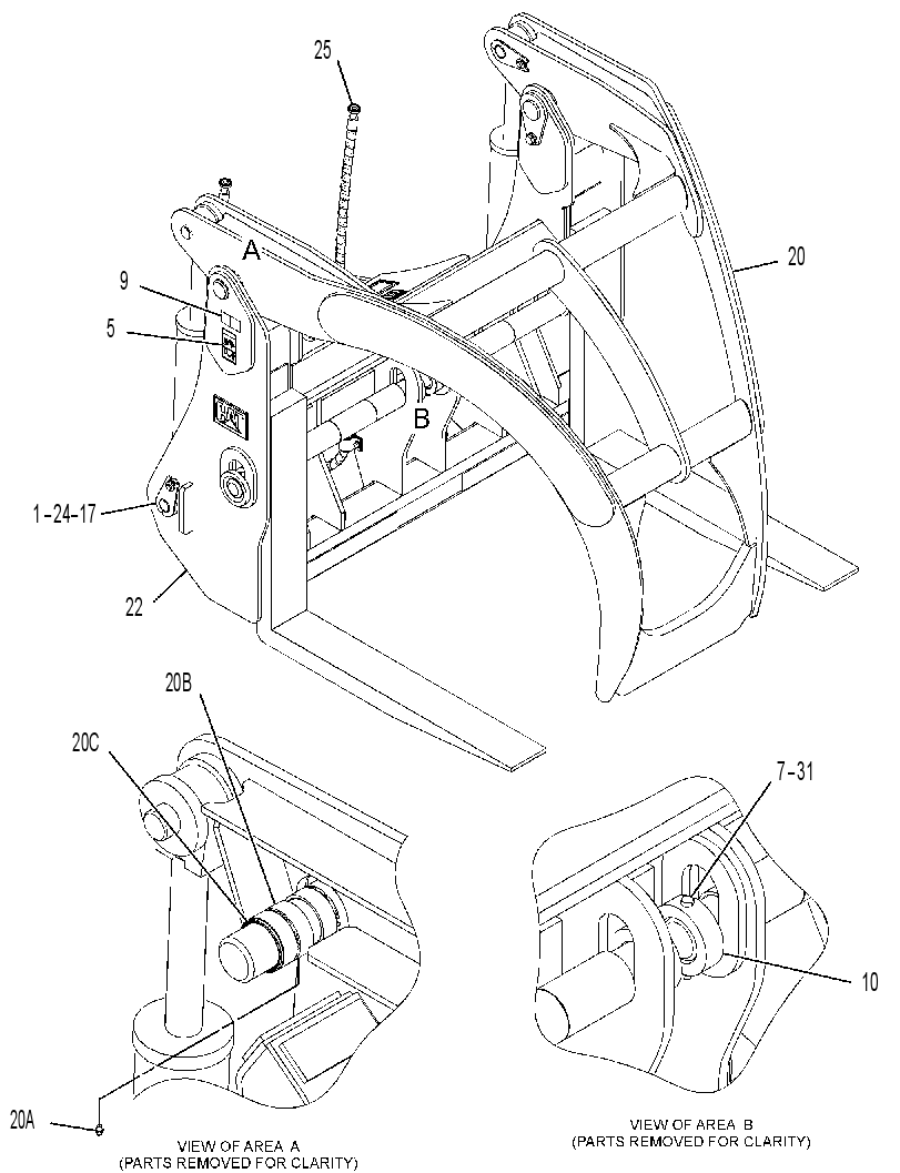 FORK GP-LOG & LUMBER 3827885 CAT