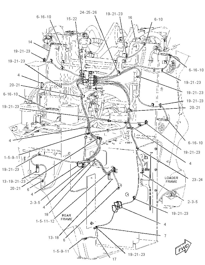 LUBRICATION LINES GROUP 2858337 CAT