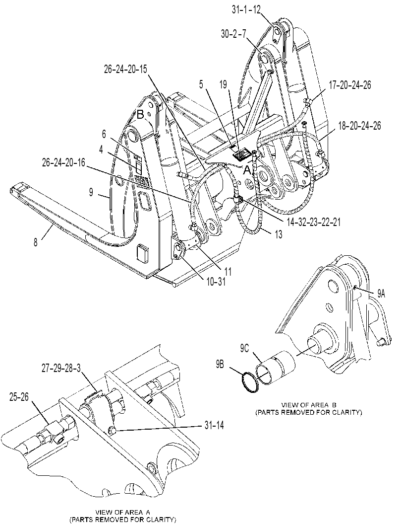 FORK GP-LOG 3843214 CAT